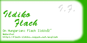 ildiko flach business card